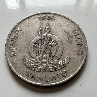 🌹外币初藏🌹🐯2026年第48场   每周二四六晚8️⃣点  大洋洲硬币专场 瓦努阿图 1983年 20瓦图 a