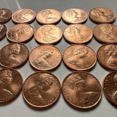 🌹外币初藏🌹🐯2026年第48场   每周二四六晚8️⃣点  大洋洲硬币专场 新西兰1981年一分 全新20枚