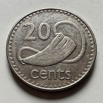 🌹外币初藏🌹🐯2026年第48场   每周二四六晚8️⃣点  大洋洲硬币专场 斐济1997年 20分