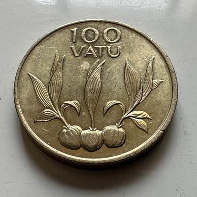 🌹外币初藏🌹🐯2026年第48场   每周二四六晚8️⃣点  大洋洲硬币专场 瓦努阿图 1995年 100瓦图 b
