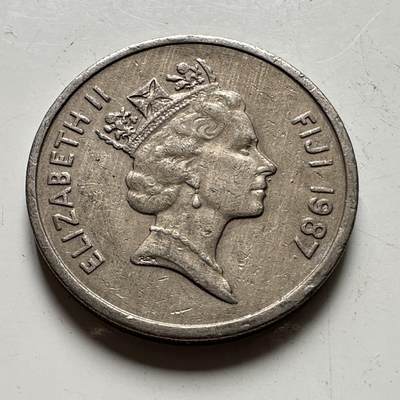 🌹外币初藏🌹🐯2026年第48场   每周二四六晚8️⃣点  大洋洲硬币专场 斐济1987年 20分