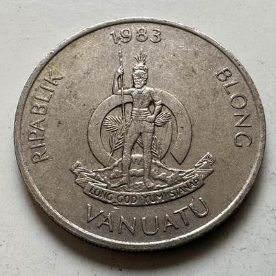 🌹外币初藏🌹🐯2026年第48场   每周二四六晚8️⃣点  大洋洲硬币专场 瓦努阿图 1983年 20瓦图 d