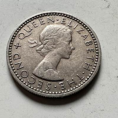 🌹外币初藏🌹🐯2026年第48场   每周二四六晚8️⃣点  大洋洲硬币专场 新西兰1961年 6便士 