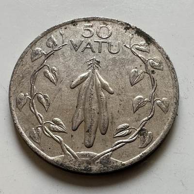🌹外币初藏🌹🐯2026年第48场   每周二四六晚8️⃣点  大洋洲硬币专场 瓦努阿图 1990年 50瓦图 
