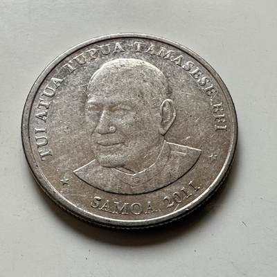 🌹外币初藏🌹🐯2026年第48场   每周二四六晚8️⃣点  大洋洲硬币专场 西萨摩亚 2011年  10分