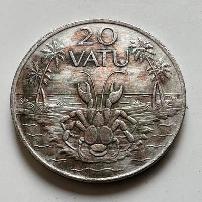 🌹外币初藏🌹🐯2026年第48场   每周二四六晚8️⃣点  大洋洲硬币专场 瓦努阿图 1995年 20瓦图 a