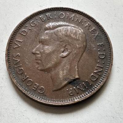 🌹外币初藏🌹🐯2026年第48场   每周二四六晚8️⃣点  大洋洲硬币专场 澳大利亚 1948年 乔治六世 半便士  a