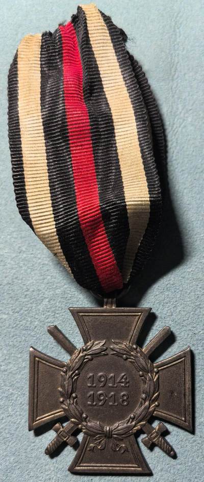 盛世勋华——号角文化勋章邮票专场拍卖第318期 德国（一战）佩剑兴登堡奖章 带B.H.L.厂标