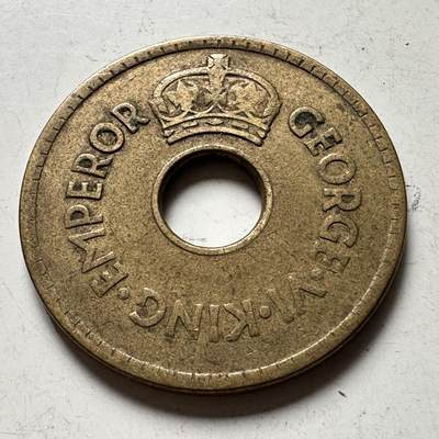 🌹外币初藏🌹🐯2026年第48场   每周二四六晚8️⃣点  大洋洲硬币专场 英属斐济 1943年 乔治六世 1便士黄铜币 a