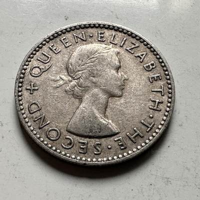 🌹外币初藏🌹🐯2026年第48场   每周二四六晚8️⃣点  大洋洲硬币专场 新西兰1955年 6便士 