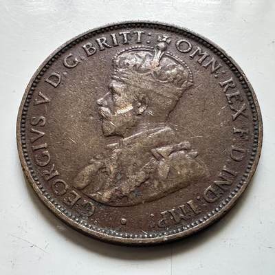 🌹外币初藏🌹🐯2026年第48场   每周二四六晚8️⃣点  大洋洲硬币专场 澳大利亚 1920年 乔治五世 半便士