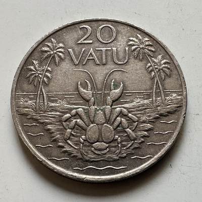 🌹外币初藏🌹🐯2026年第48场   每周二四六晚8️⃣点  大洋洲硬币专场 瓦努阿图 1995年 20瓦图 c