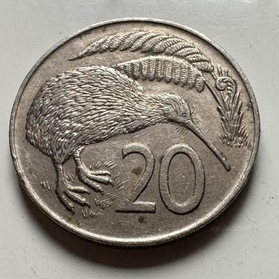 🌹外币初藏🌹🐯2026年第48场   每周二四六晚8️⃣点  大洋洲硬币专场 新西兰1972年 20分