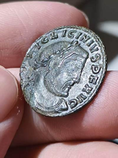 星盘世界钱币 5.2年度精品币大拍 一周年抽奖活动 李锡尼富利，公元312-313年发行于萨洛尼基厂。正面李锡尼桂冠像，背面为朱庇特，手持胜利女神与杖，脚下有鹰。