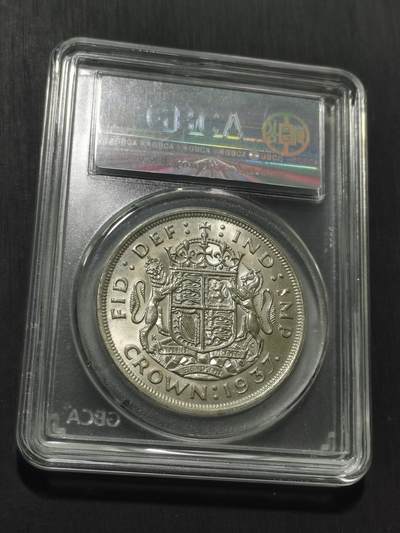 天下钱庄专场欢迎参拍 英国乔治六世登基克朗银币