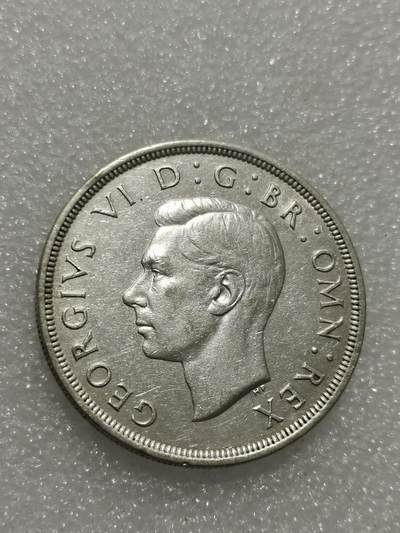 天下钱庄专场欢迎参拍 英国乔治六世登基克朗银币