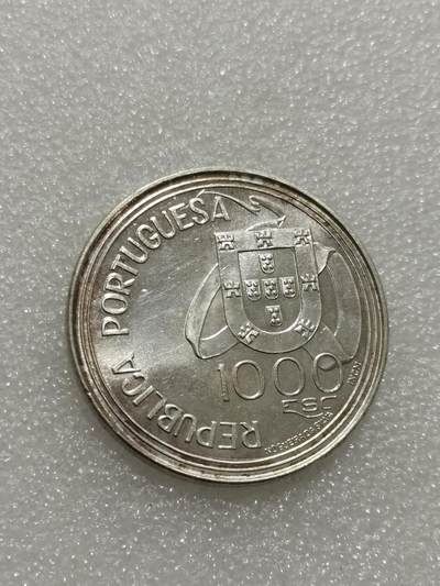 天下钱庄专场欢迎参拍 葡萄牙1000埃斯库多银币