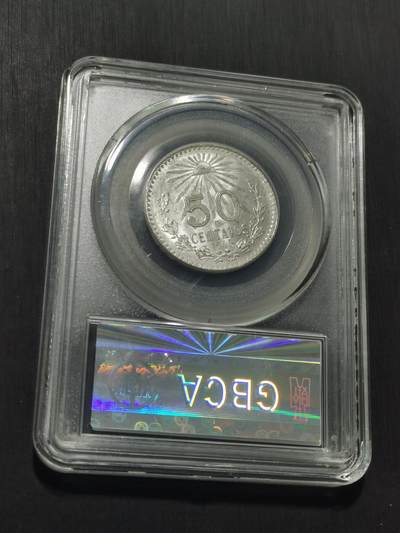 天下钱庄专场欢迎参拍 墨西哥小鹰50分银币