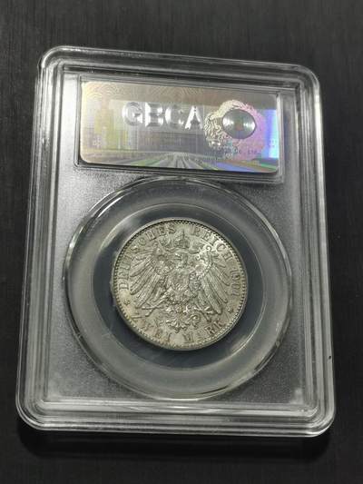 天下钱庄专场欢迎参拍 德国普鲁士建国200周年2马克银币