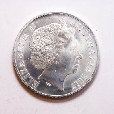 观钱 近现代机制币拍卖No.010（全场顺丰包邮，不区分偏远地区，本场5月5日开始发货）  2017澳大利亚生肖鸡年纪念银币，重1盎司，999银，罕见品类，自藏送礼皆宜