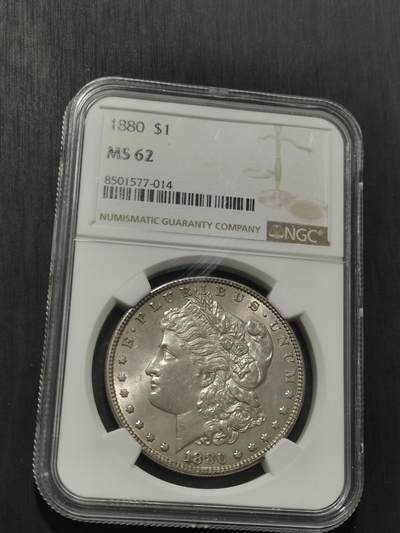 天下钱庄专场欢迎参拍 NGC MS62 1880美国摩根一美元银币