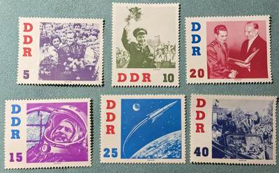 盛世勋华——号角文化勋章邮票专场拍卖第319期 东德邮政1961年发行 6全新票 苏联宇航员季托夫访问东德