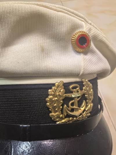 盛世勋华——号角文化勋章邮票专场拍卖第319期 德国（联邦）海军士官大檐帽 定制带厂标 头围：56厘米