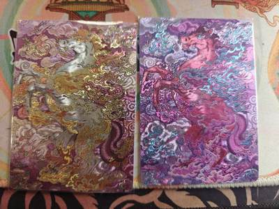 寸草不生 马年拍卖第四期 GOGOGO   同好会 三周年 纪念卡 限编和非编 2张 粗闪’