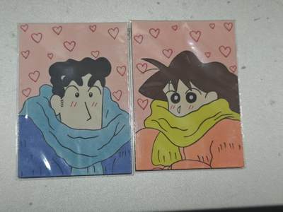 寸草不生 马年拍卖第四期 GOGOGO   【退坑】 蜡笔小新 手绘 2张 有爱