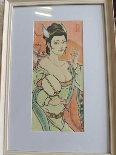 寸草不生 马年拍卖第四期 GOGOGO   卢艺丰精美手绘 玉面狐狸