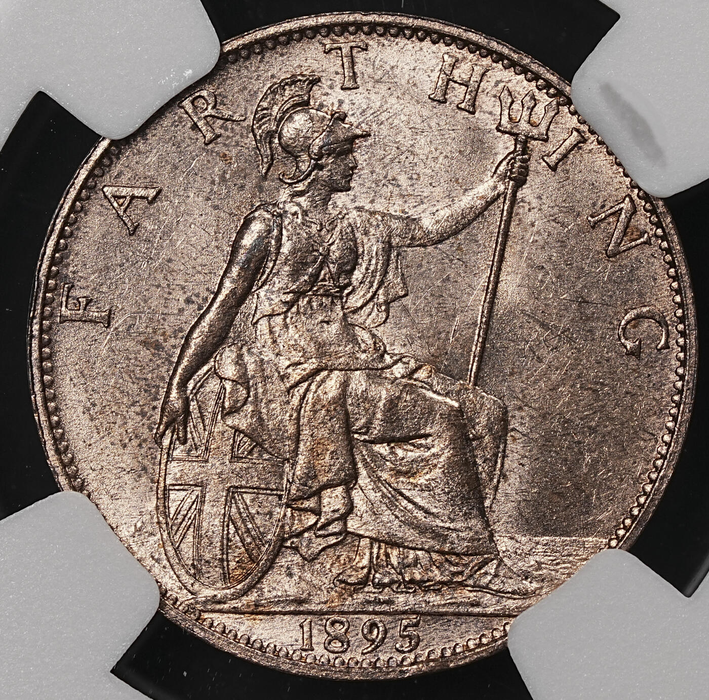 NGC MS63RB 1895年英国1法新铜币- 修遠堂- 修遠堂- 麦稀奇