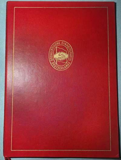 盛世勋华——号角文化勋章邮票专场拍卖第319期 东德统一社会党（SED）为党服务25年荣誉证书 授予一名女老党员