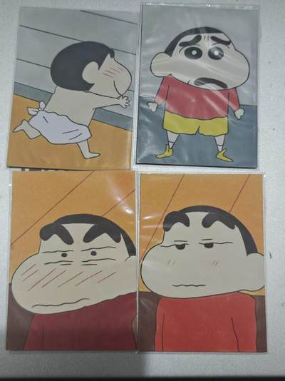 寸草不生 马年拍卖第四期 GOGOGO   【退坑】 蜡笔小新 手绘 4张