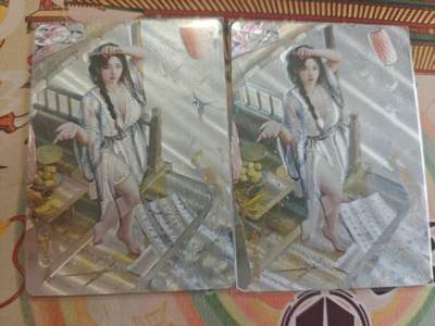 寸草不生 马年拍卖第四期 GOGOGO   刷子人间传卓文君折光双服饰一对；