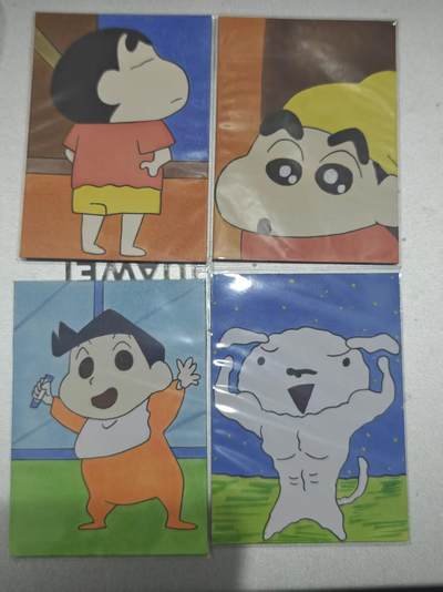寸草不生 马年拍卖第四期 GOGOGO   【退坑】 蜡笔小新 手绘 4张