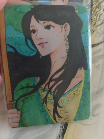 寸草不生 马年拍卖第四期 GOGOGO   小花瓣 手绘复刻 断桥会 青蛇  061/100