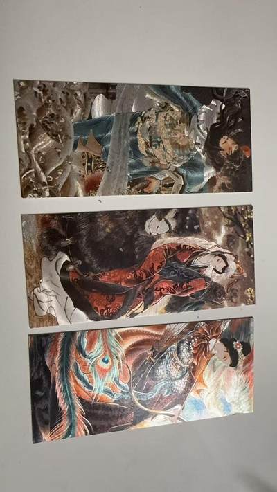 寸草不生 马年拍卖第四期 GOGOGO   炎卡文化  燎原  彫仙 书签3张 粗闪