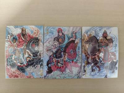 寸草不生 马年拍卖第四期 GOGOGO   齐卡文化 冯涛 绘 颜良文丑 魏严 3张