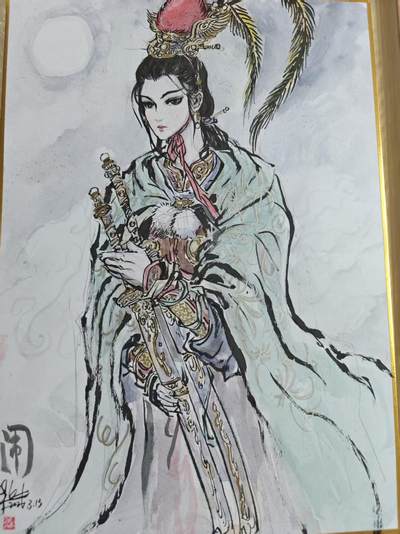 寸草不生 马年拍卖第四期 GOGOGO   半廷精绘 扈三娘