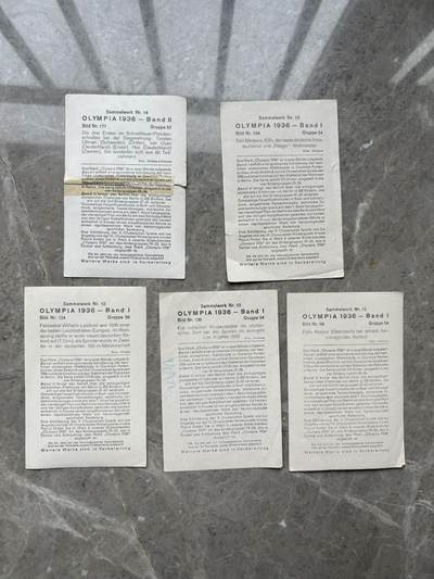 盛世勋华——号角文化勋章邮票专场拍卖第319期 德国1936年柏林奥运会收藏卡一组