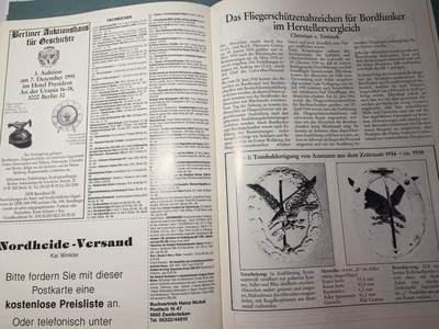 盛世勋华——号角文化勋章邮票专场拍卖第319期 德国出版 Militaria-Magazin杂志 1991年10/11月刊总第66期 58页