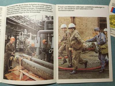 盛世勋华——号角文化勋章邮票专场拍卖第319期 东德民防组织宣传折页