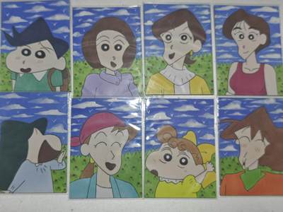 寸草不生 马年拍卖第四期 GOGOGO   【退坑】 蜡笔小新 手绘 8张