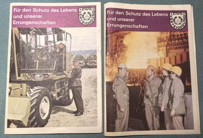 盛世勋华——号角文化勋章邮票专场拍卖第319期 东德民防组织宣传折页