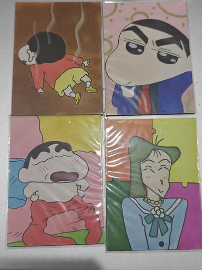 寸草不生 马年拍卖第四期 GOGOGO   【退坑】 蜡笔小新 手绘 4张