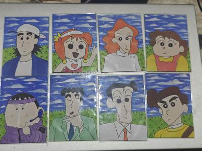 寸草不生 马年拍卖第四期 GOGOGO   【退坑】 蜡笔小新 手绘 8张