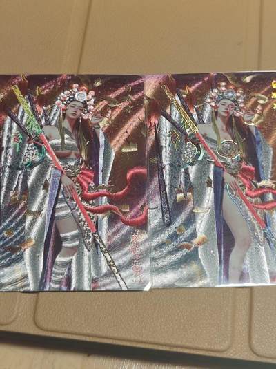 寸草不生 马年拍卖第四期 GOGOGO   燎原卡牌  刷子老师  白冰冰 幻彩粗闪 一对