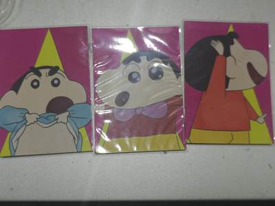 寸草不生 马年拍卖第四期 GOGOGO   【退坑】 蜡笔小新 手绘 3张