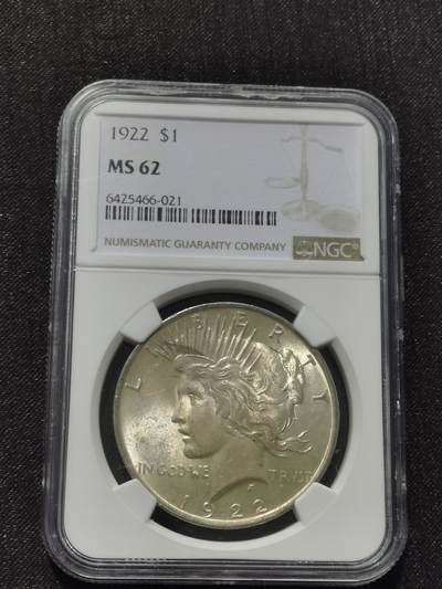 天下钱庄专场欢迎参拍 - NGC MS62美国和平鸽一美元银币