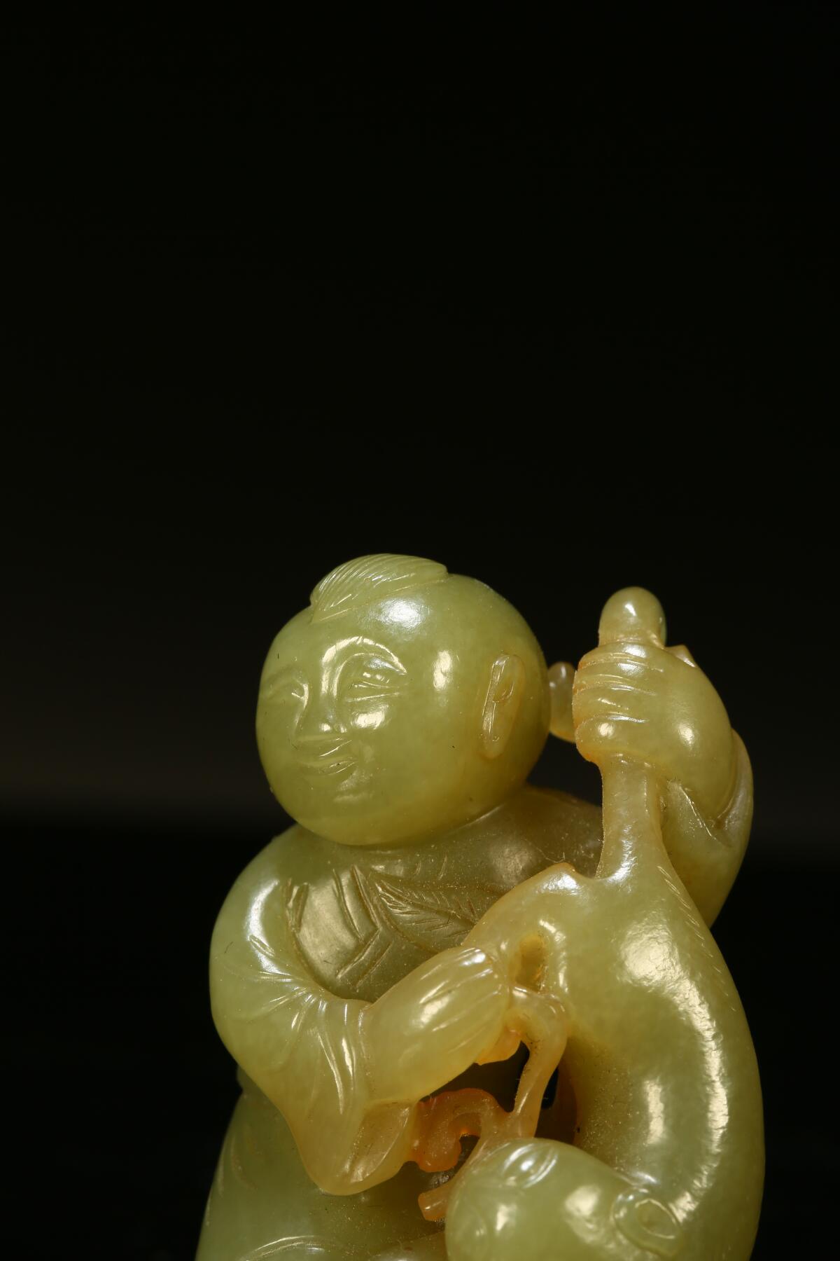 黄玉童子戏獾摆件 - 碧月说宝-北京荣宝拍卖 - 碧月说宝-北京荣宝拍卖 - 麦稀奇